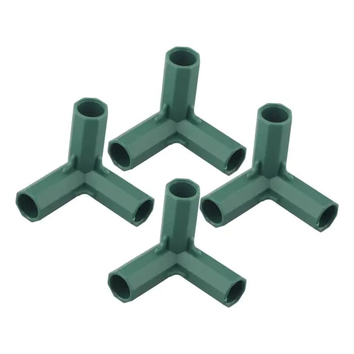 Connecteurs de construction de cadre de serre en plastique de 16mm, 4 pièces, Structure de jardin ex