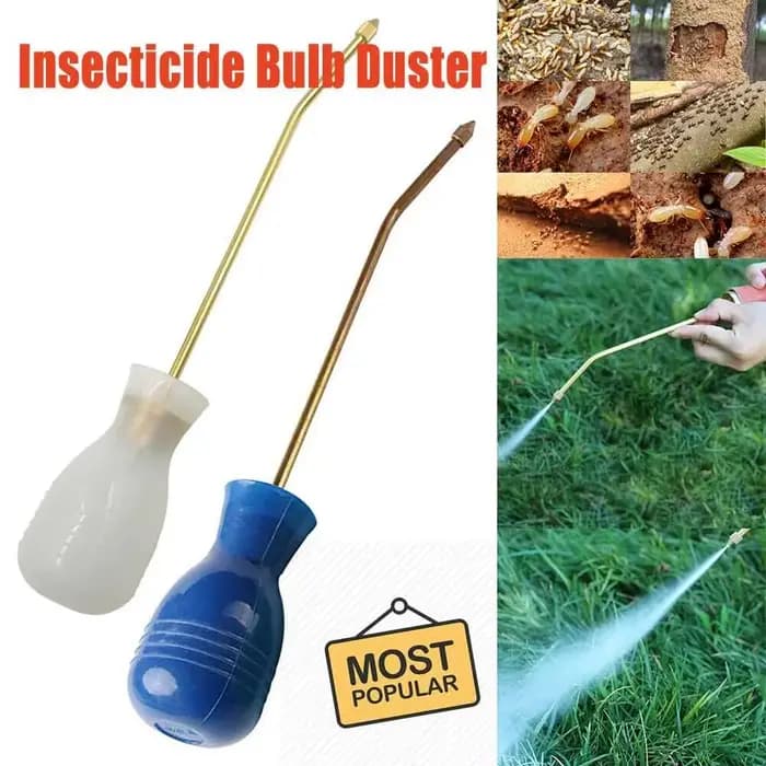 Distributeur de poudre en forme d'ampoule, tueur de termites de jardin, répulsif diatoeux, plumeau d
