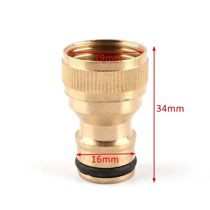 Connecteur rapide en laiton, filetage 1/2 "3/4" 1 pouce, connecteur d'irrigation de jardin, adaptate