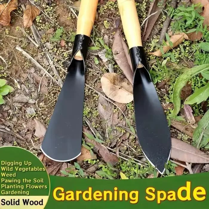 Pelle de jardinage robuste en fer pour creuser l'ail