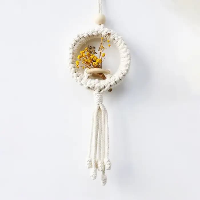 Pot de fleurs mural en macramé, support de plante d'air, décor Boho, pots de jardin de ferme, jardin