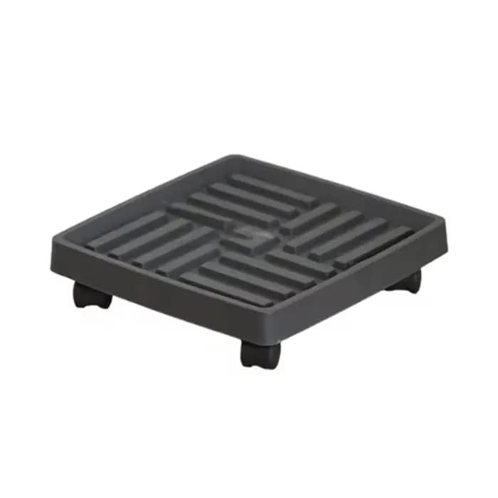 Plateaux de support de Pot de fleur mobiles, plateau de Pot de fleurs multifonctionnel en plastique,