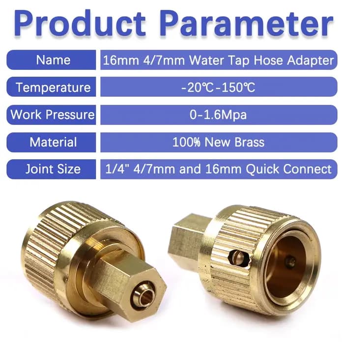 Adaptateur de Tuyau d'Arrosage de Jardin en Laiton, Connecteur Rapide, Raccord d'Irrigation, Rallong