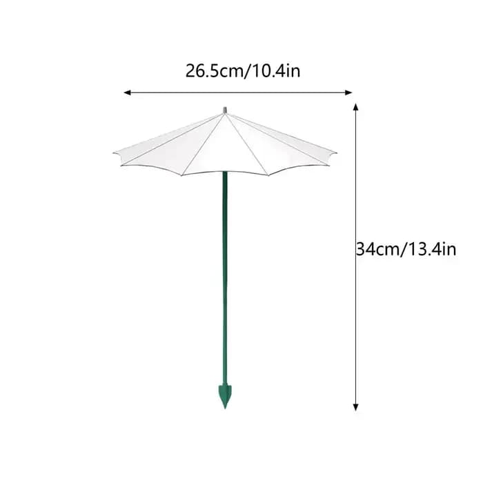 Parasols pour plantes (3 pièces) – Protection solaire UV pour semis et jeunes plants – Idéal pour jardiniers et légumes de balcon