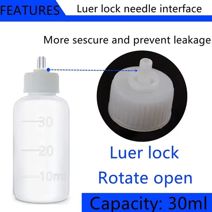 30ml poterie boue peinture bouteille presser multi-aiguille