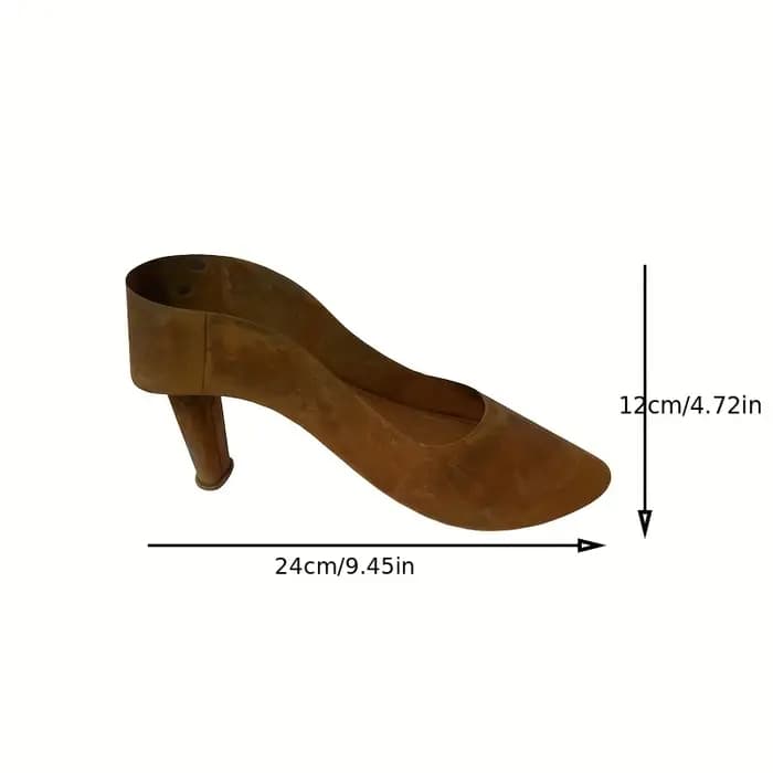 Pot de fleurs ovale lumineux en forme de chaussures à talons hauts rouillées