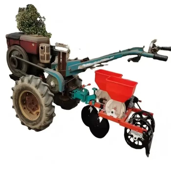 Semoir agricole manuel de haute qualité à 2 rangs, monté sur tracteur, pour maïs, soja, arachides