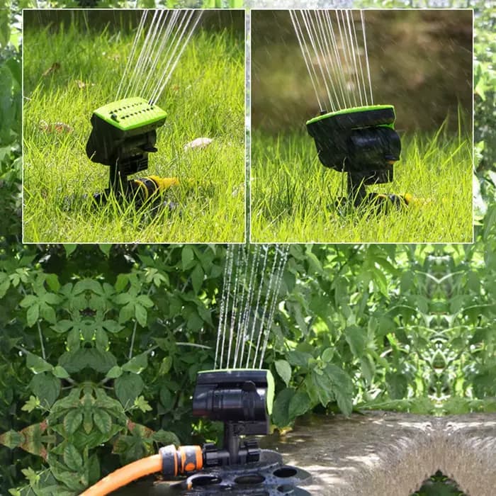 Arroseur de jardin 180 ° Système d'irrigation par arroseur de pelouse rotatif et réglable, grande couverture, pulvérisateur d'eau, fournitures de jardinage