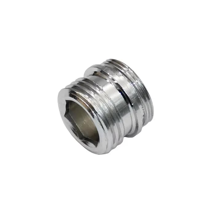 Coupleur de robinet d'eau en laiton argenté 1/2 "à M16 M18 M20 M22 M24 M28, connecteur fileté, racco