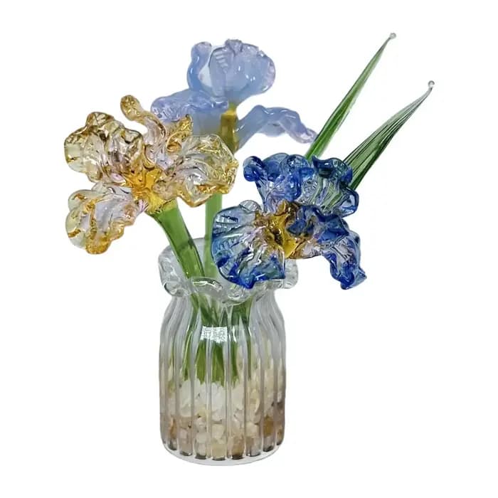 Vase en verre, décoration élégante