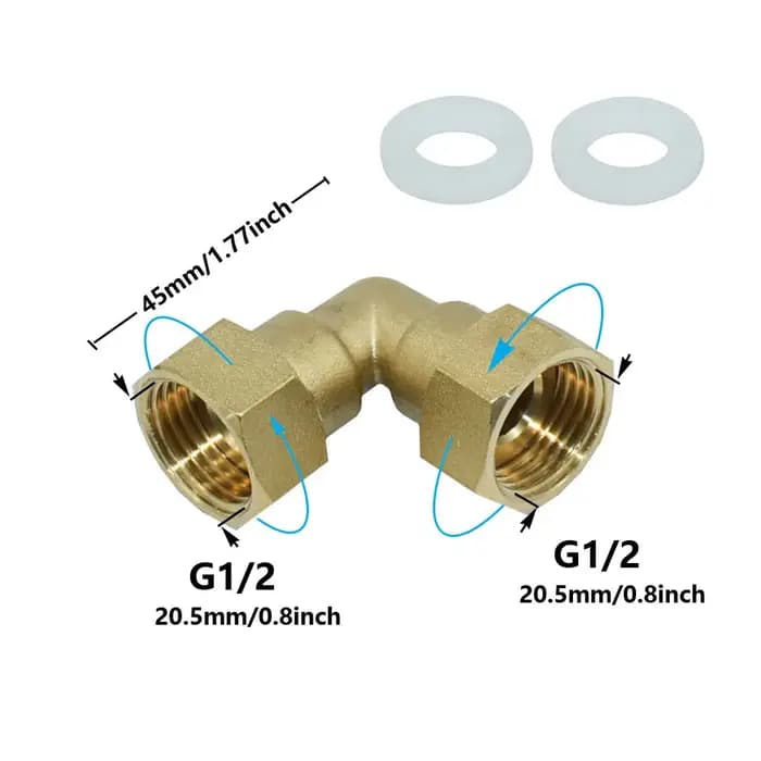 Connecteur de filetage mâle femelle en laiton G1/2 G3/4 G1