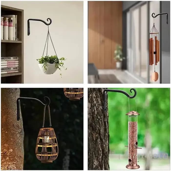 【YY26】Support mural en fer pour pot de fleurs, panier suspendu, crochet de suspension pour plantes,
