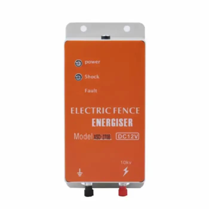 Éneriseur de clôture électrique DC 12V 0.5- 1 joule, pour animaux, bovins, ferme, volaille, chargeur