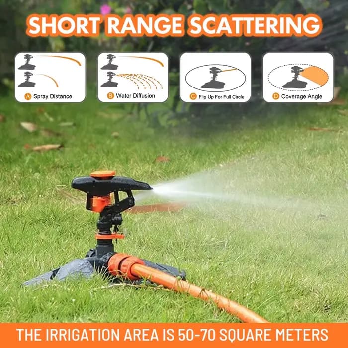 Arroseurs de pelouse d'arrosage de jardin automatique 360 ° Système d'arrosage par irrigation rota