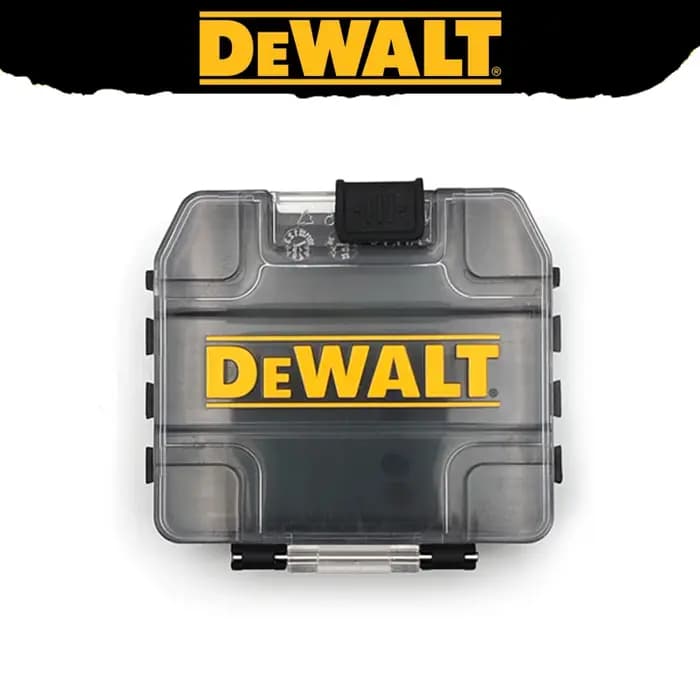 DEWALT Original TSTAK noir petit/moyen outil accessoires boîte de rangement ensemble en plastique robuste
