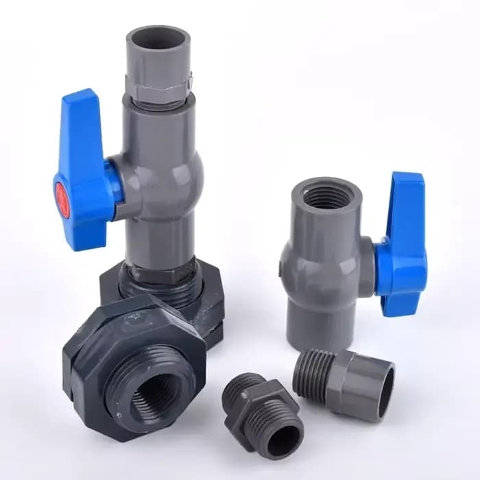 1 ensemble 1/2 "3/4" 1 "PVC Aquarium connecteur de réservoir de poisson entrée tuyau de vidange d'ea
