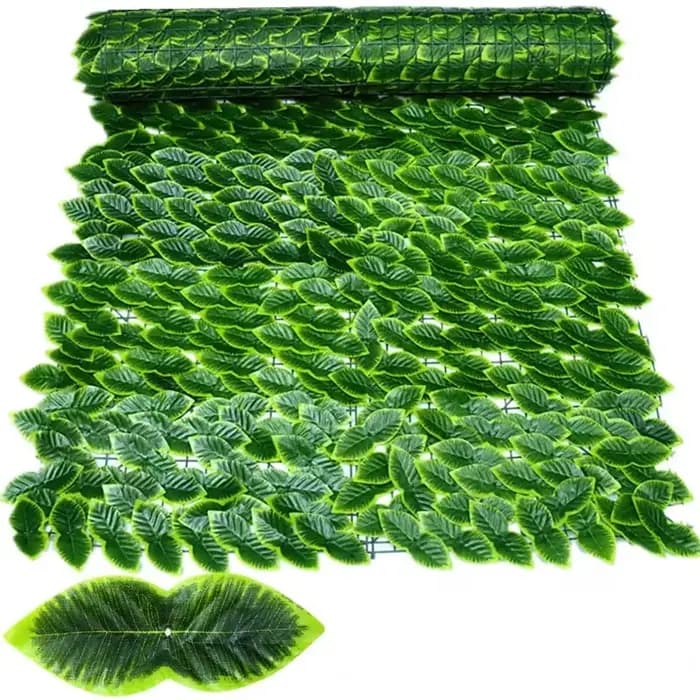 Écran de clôture de confidentialité à feuilles artificielles, faux panneaux de haie, écran de balcon