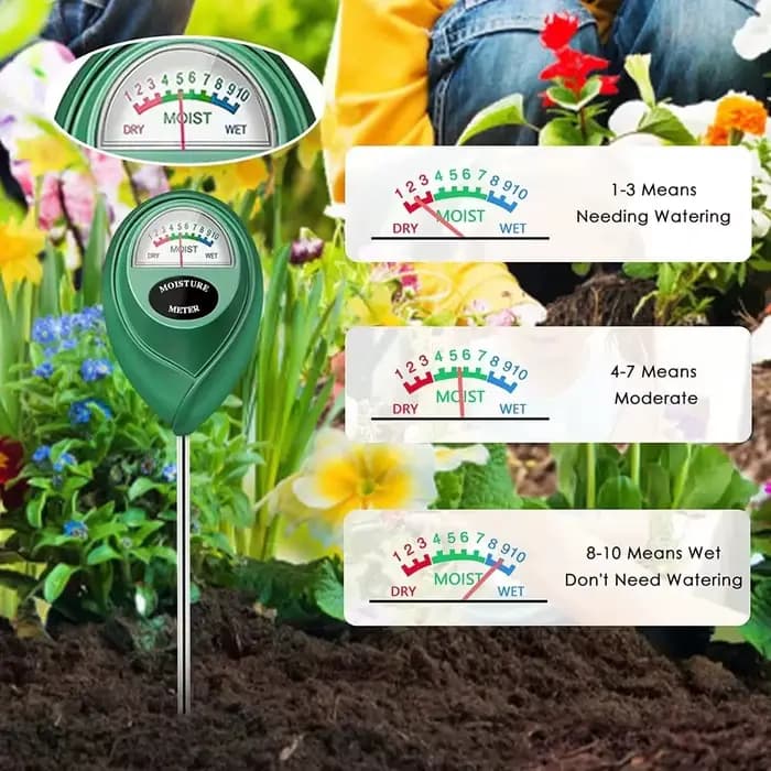 Testeur d'humidité du sol, détecteur d'humidité du sol, hygromètre, outil de mesure pour l'arrosage des plantes, le jardinage à domicile et la culture des fleurs