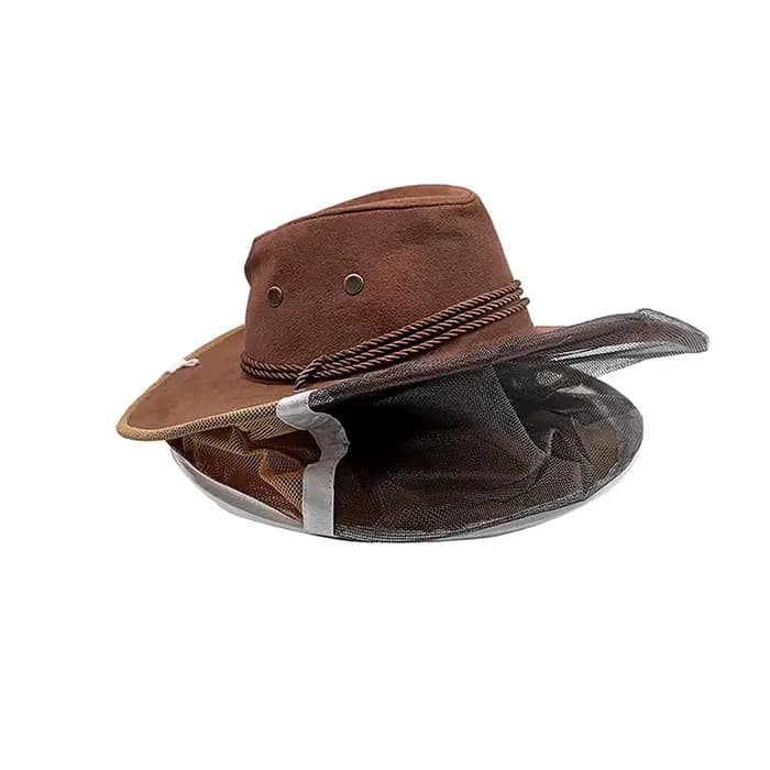 Chapeau de protection pour apiculteur, tissu Anti-abeilles, filet en Nylon, fil, casquette de protec