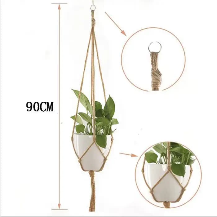 ConfronPlant-Cintre de plante en macramé fait à la main