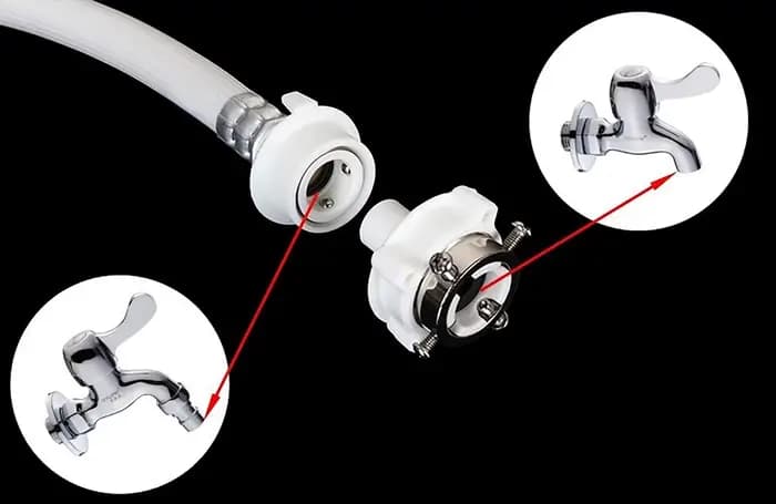Adaptateur universel de robinet d'eau, filetage mâle 3/4 ", 12mm, adaptateur de robinet de Machine à