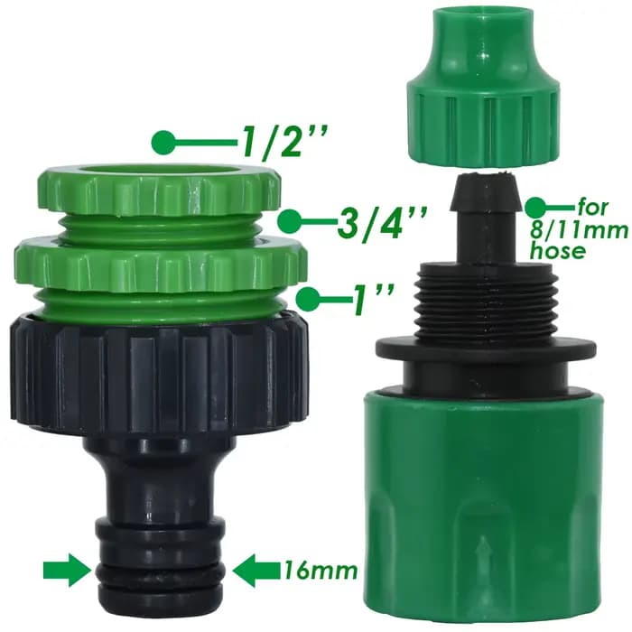KESLA-Tuyau d'arrosage en PVC, 5-25m, 3/8 en effet, 8/11mm, tube d'irrigation de jardin avec 1/2 & 3