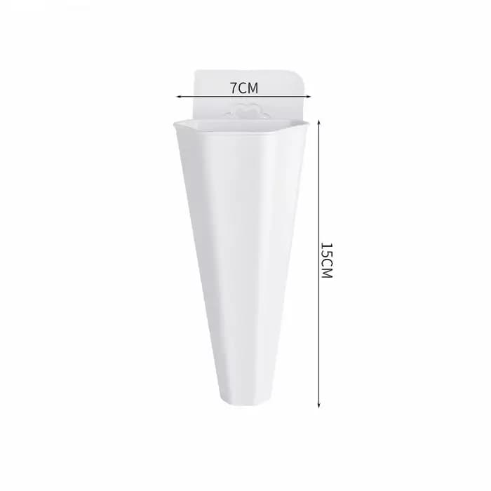 Pot de fleur hydroponique suspendu au mur, Vase en plastique paresseux, Pot de fleur vert, # 2660