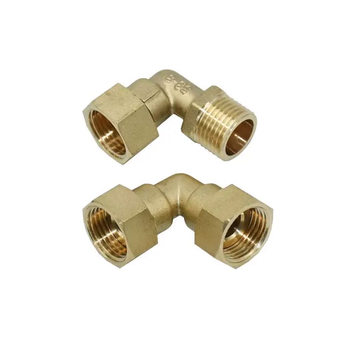 Connecteur à filetage mâle femelle en laiton, 1/2 "3/4" 1 ", raccords coudés à 90 degrés, connecteur