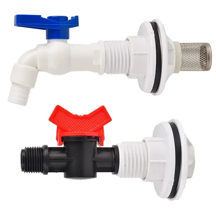 Connecteur pour barils de pluie et étangs d'aquariums, raccord de cloison en PVC, remplacement d'eau
