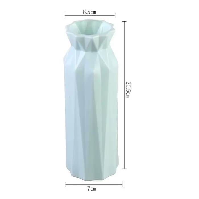 Vase en plastique pour décoration de fleurs séchées