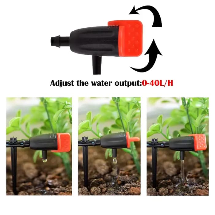 Goutteur d'Irrigation Réglable, Buse d'Irrigation de Jardin, Micro Goutte à Goutte, délégations, Cou