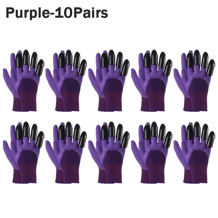 1-10 paires de gants de jardinage avec griffes