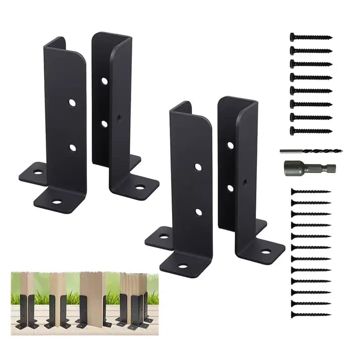Supports de Base d'ancrage en métal, pont réglable, Support de meubles de pavillon de clôture pour g