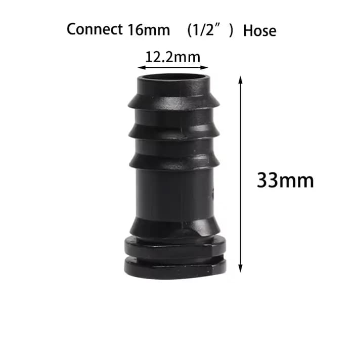 10 pièces tuyau d'arrosage 16mm 20mm 25mm bouchon extrémité tuyau joint d'eau en plastique tuyau fer