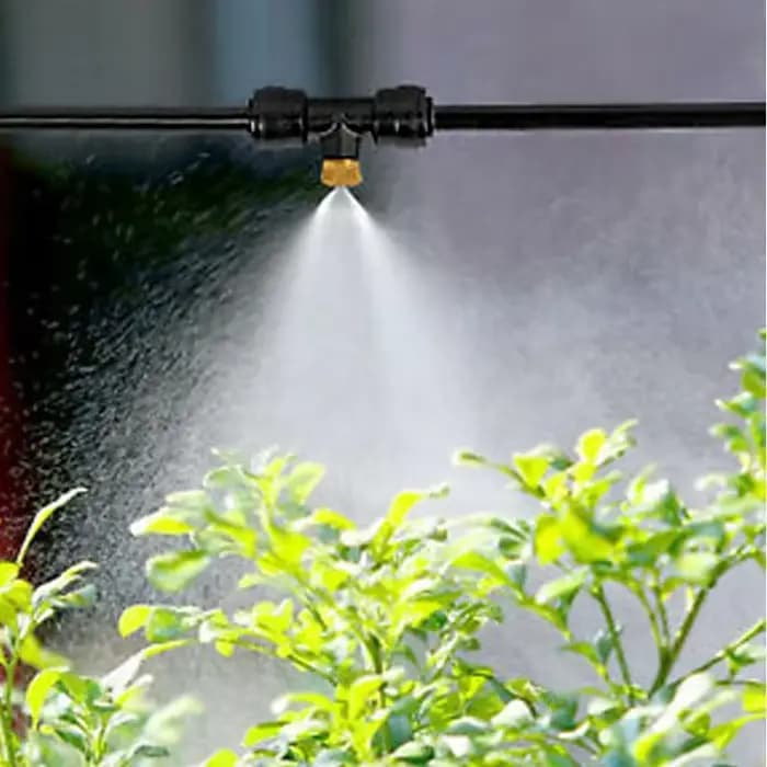 Système de pulvérisation d'eau de refroidissement pour jardin, serre et extérieur, système de dépous