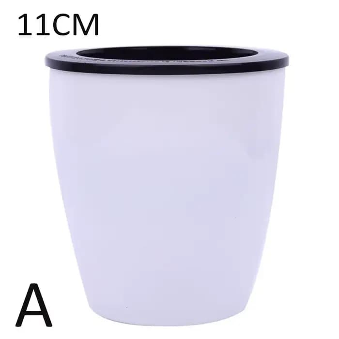 Pot de fleurs automatique en résine pour décoration de bureau, jardin, maison, panier à plantes