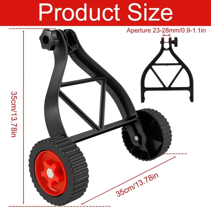 Roue de Support de tondeuse à gazon réglable
