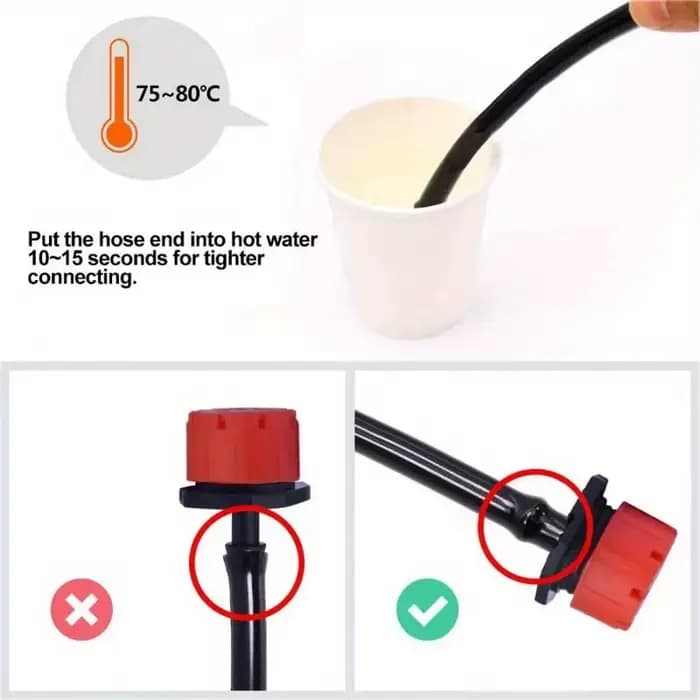 Goutteurs d'irrigation réglables pour système d'arrosage, micro goutteurs, 100 en effet, 1/4 pièces