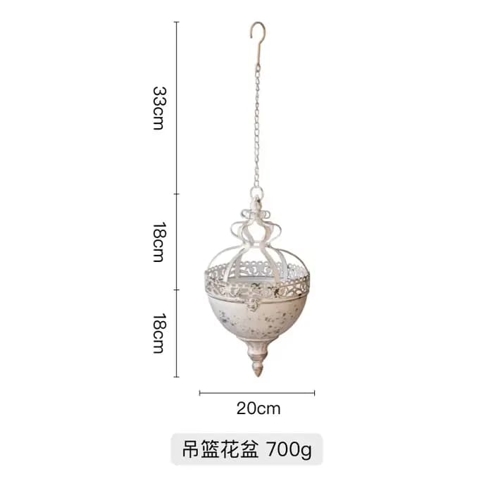 ConfronBasket-Pot de Fleur en Métal pour Plantes Suspendues, Décoration de Jardin, Cour Extérieure,