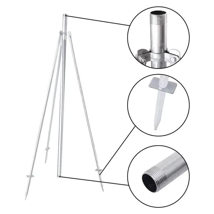 Trépied à filetage BSP de 1 pouce, support d'arrosage à bascule pour jardin, pelouse, Agriculture, I