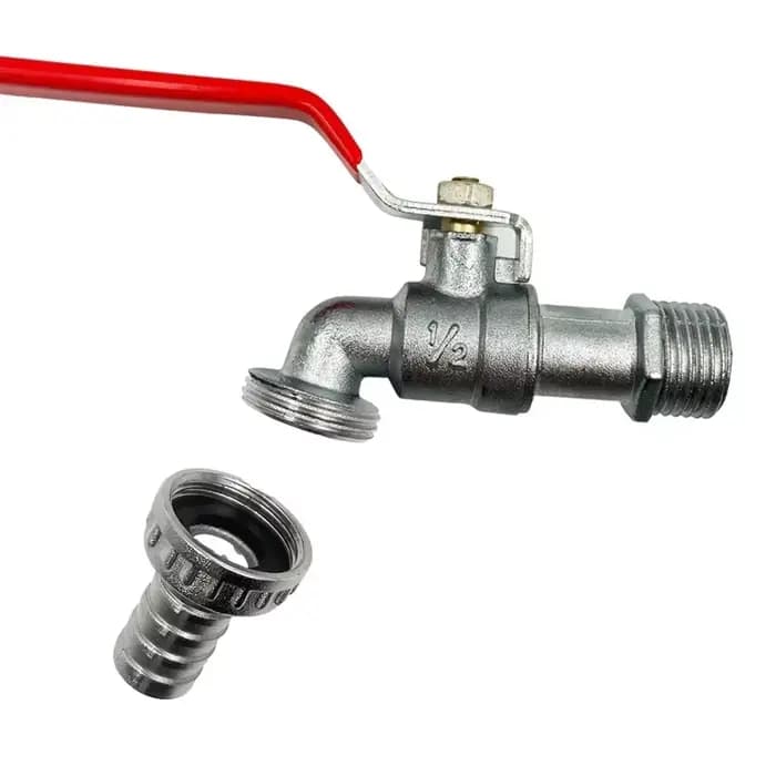 Robinet d'irrigation de jardin en laiton 1/2 pouce pour réservoir IBC, vanne de sortie unique, acces