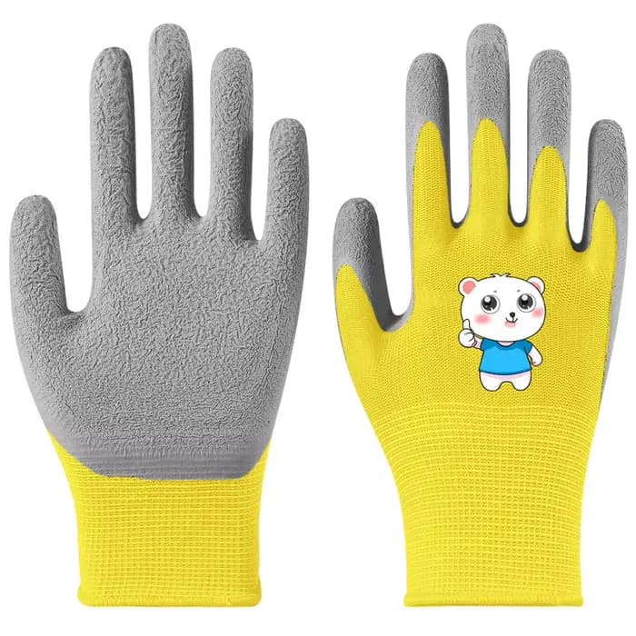 Gants de travail de jardin imperméables et durables pour enfants