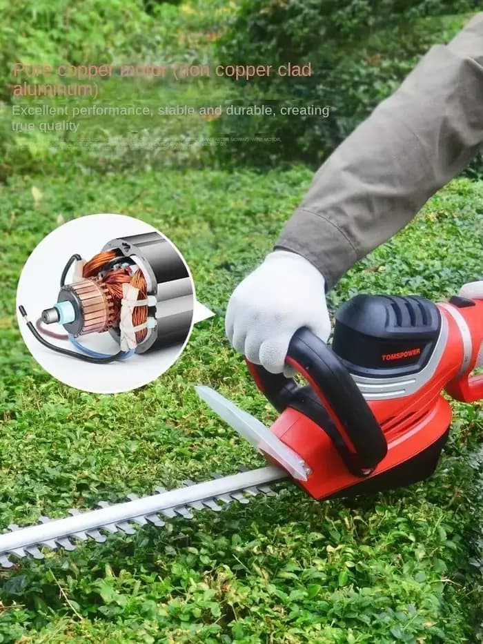 Taille-haie filaire Thomas Europe 220 V avec lame double action de 22 pouces et poignée ergonomique