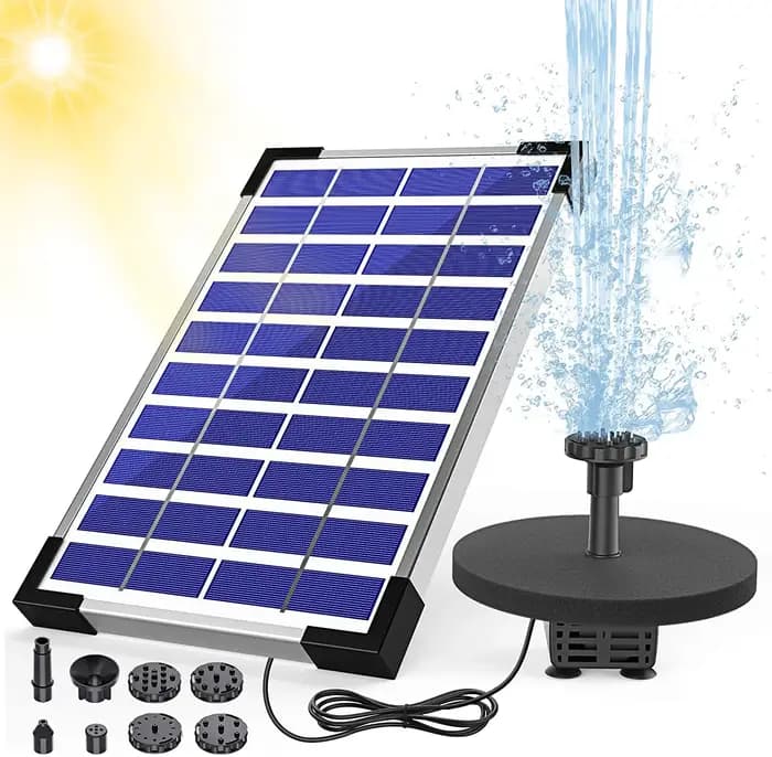 Pompe à eau solaire avec tuyau à buses