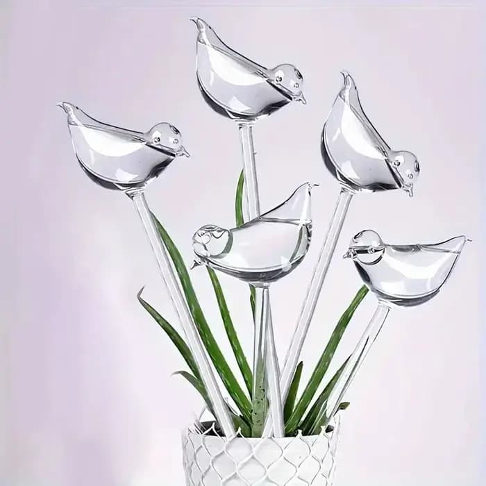 Globes d'arrosage automatique en forme d'oiseau de jardin