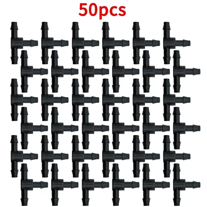 OASIS – connecteur en plastique barbelé à 3 voies, 50 pièces, pour tubes de 4/7mm, raccords de tuyau