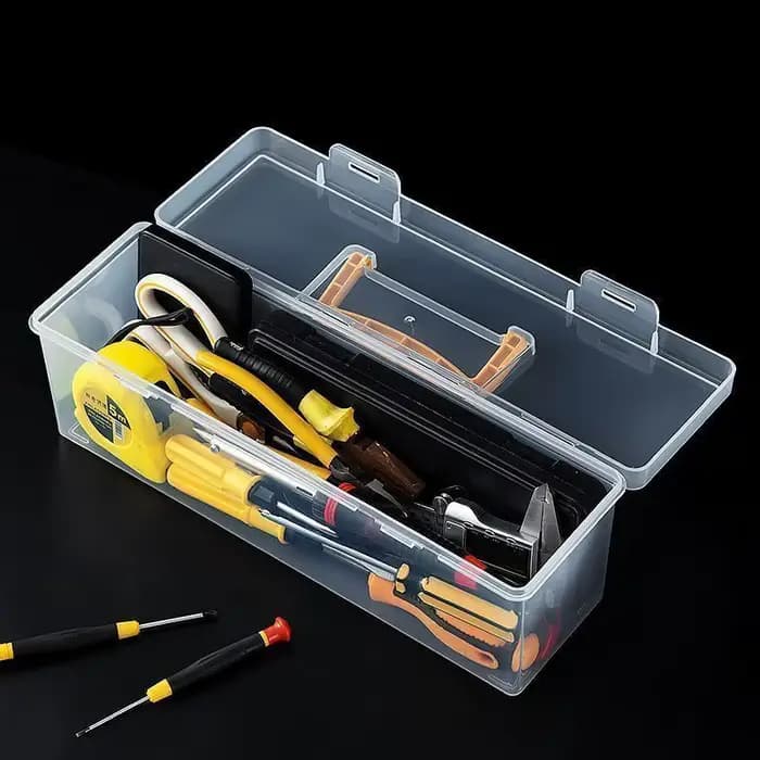Nouveauté 2026 : Boîte de rangement transparente portable à compartiments pour pièces, outils et vis