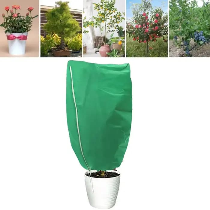 Couverture de protection hivernale pour plantes en pot