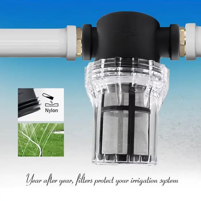 Filtre de tuyau d'arrosage avec joint de raccord en laiton, préfiltre d'irrigation agricole, 1/2 en