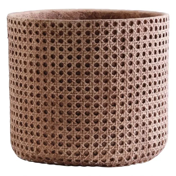 Grand Pot de fleur en bambou et boue de magnésium